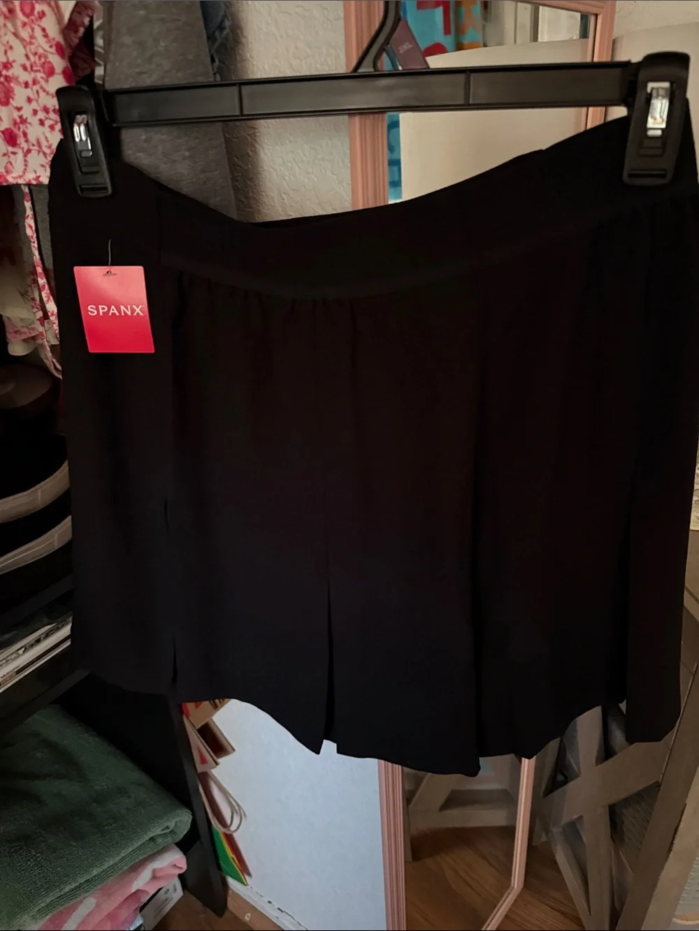 SPANX Black Mini Skirt with Pull-On Waistband